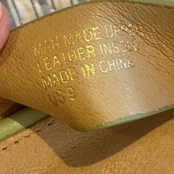 Mi.iM Reece Woven Leather Mint Green Pistachio Open Toe Slide, Sz 9 - Picture 6 of 9